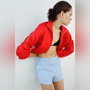 Zara Indigo Blue Cotton Boxer Shorts